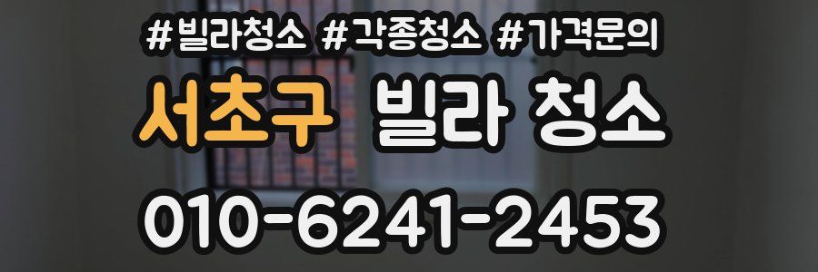 서초구 빌라 청소