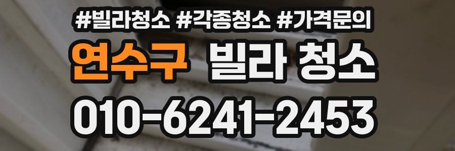 연수구 빌라 청소