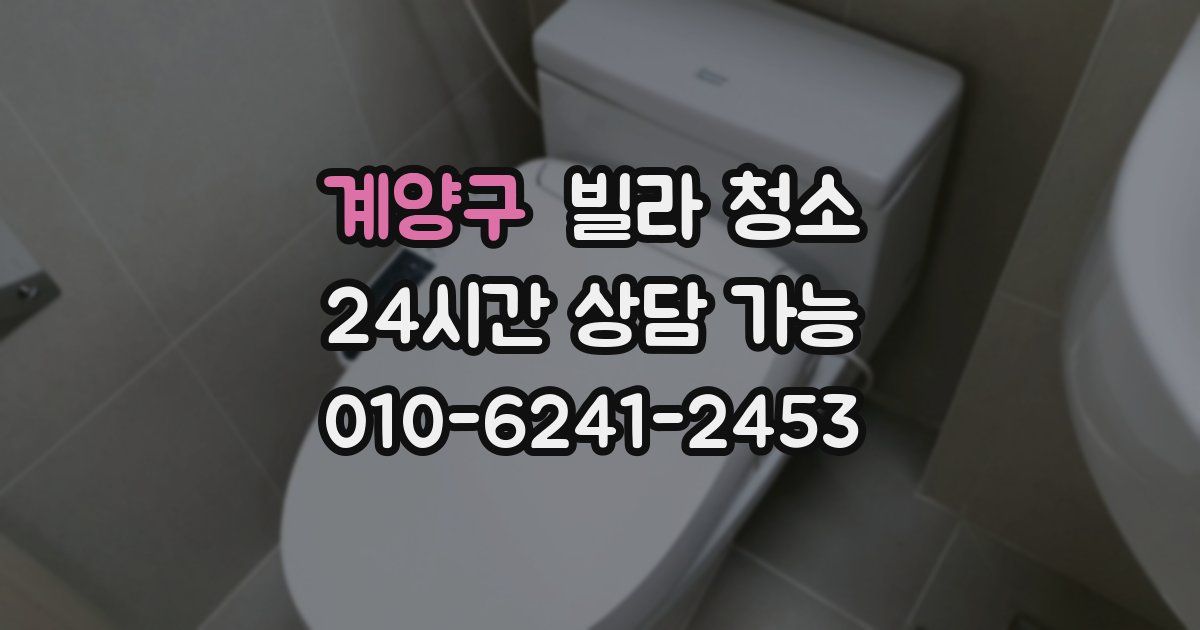 계양구 빌라 청소