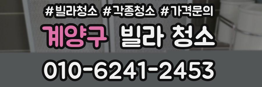 계양구 빌라 청소