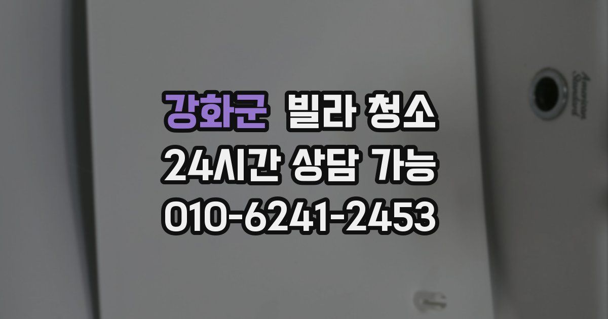 강화군 빌라 청소