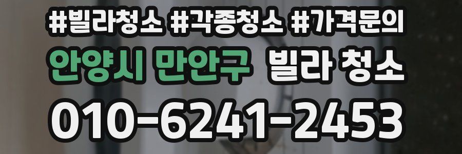 안양시 만안구 빌라 청소