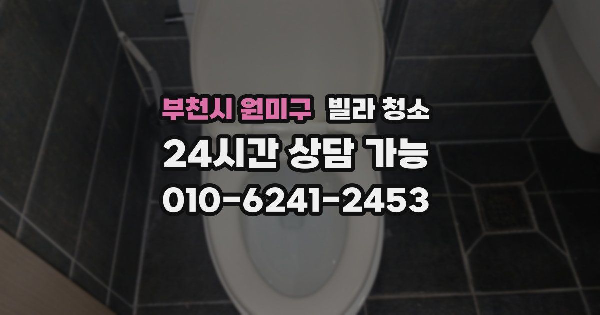 부천시 원미구 빌라 청소