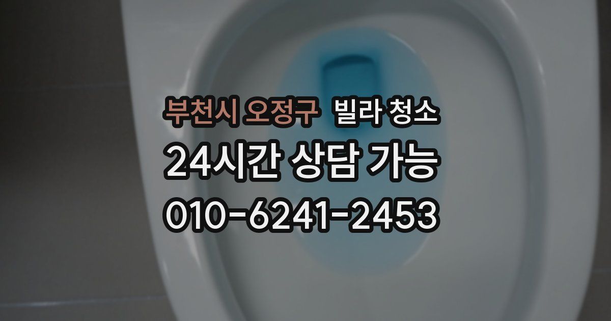 부천시 오정구 빌라 청소