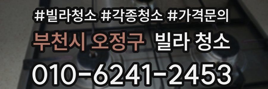 부천시 오정구 빌라 청소