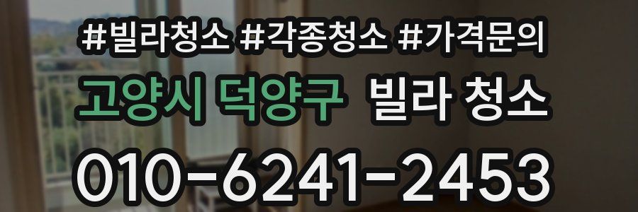 고양시 덕양구 빌라 청소