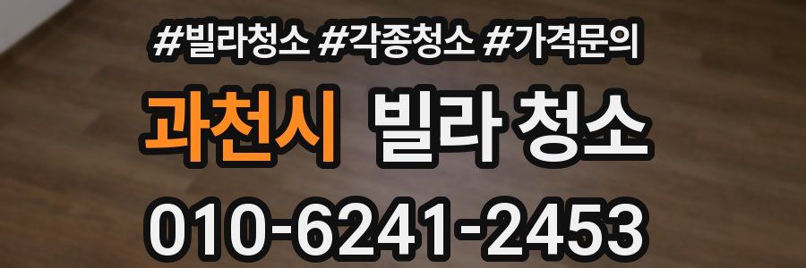 과천시 빌라 청소