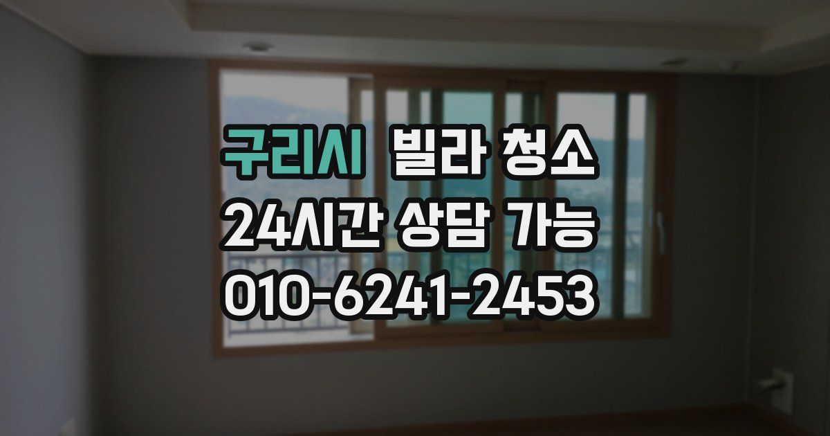 구리시 빌라 청소