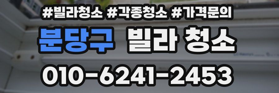 분당구 빌라 청소