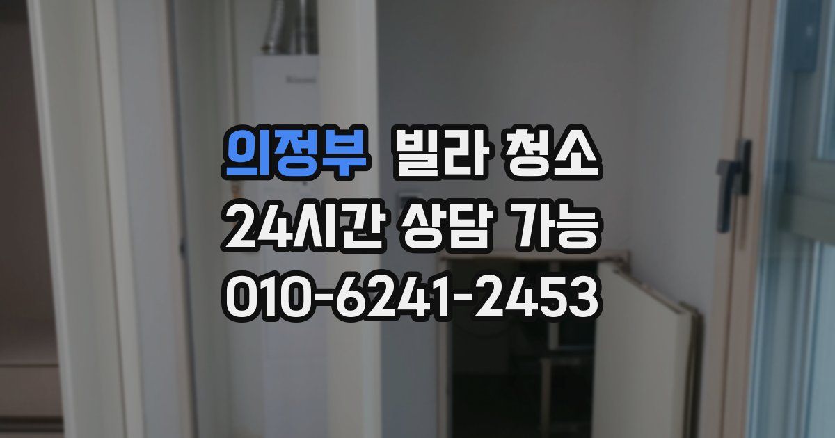 의정부 빌라 청소