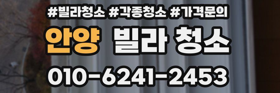 안양 빌라 청소