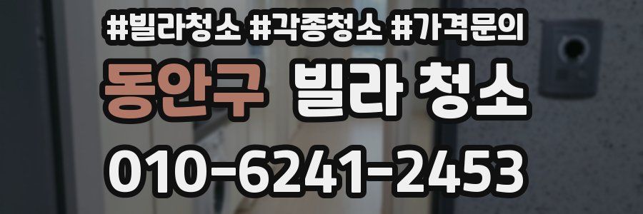동안구 빌라 청소