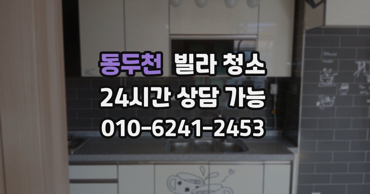 동두천 빌라 청소