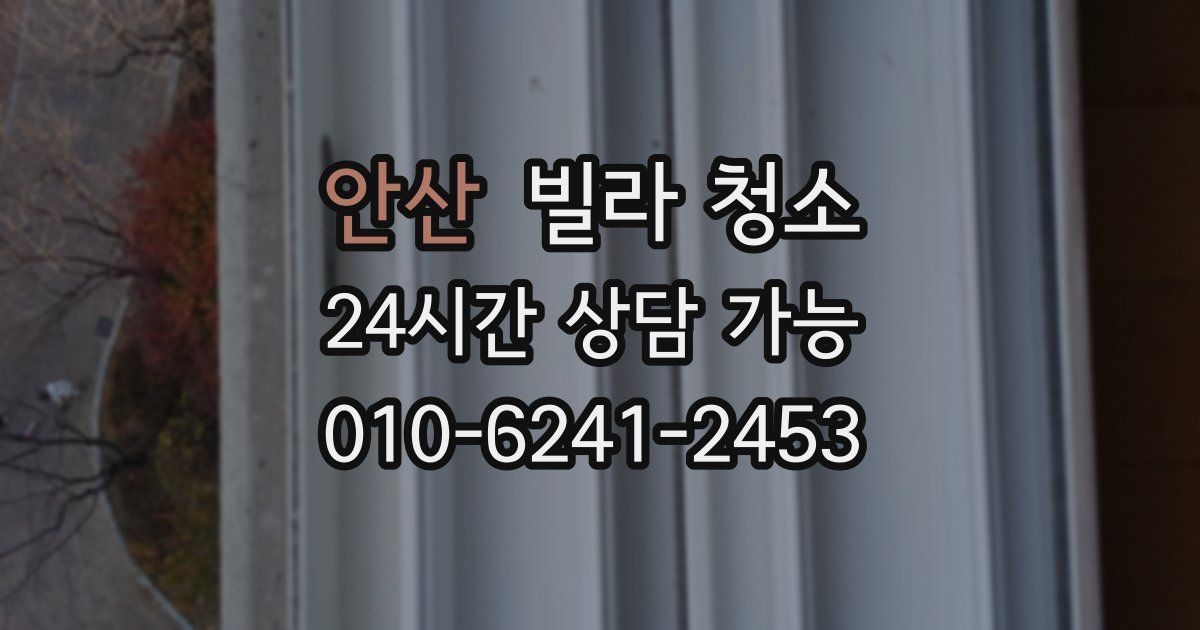 안산 빌라 청소