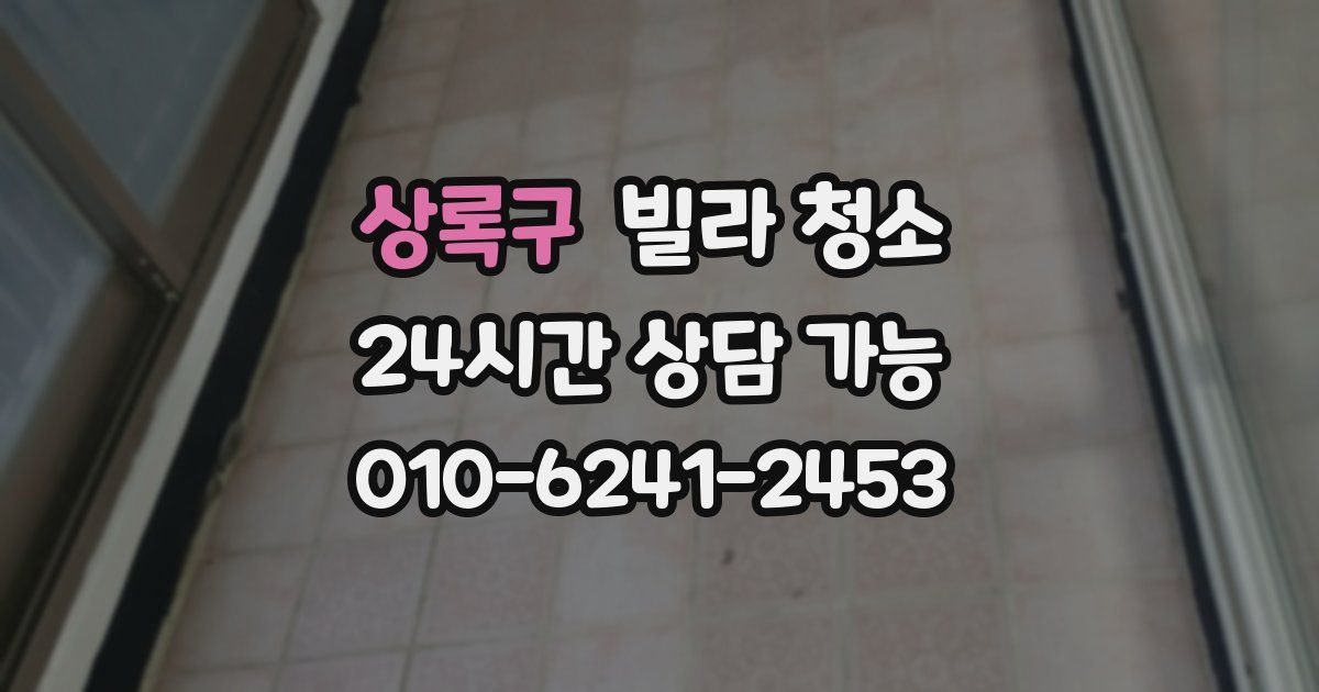상록구 빌라 청소