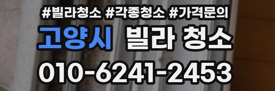 고양시 빌라 청소