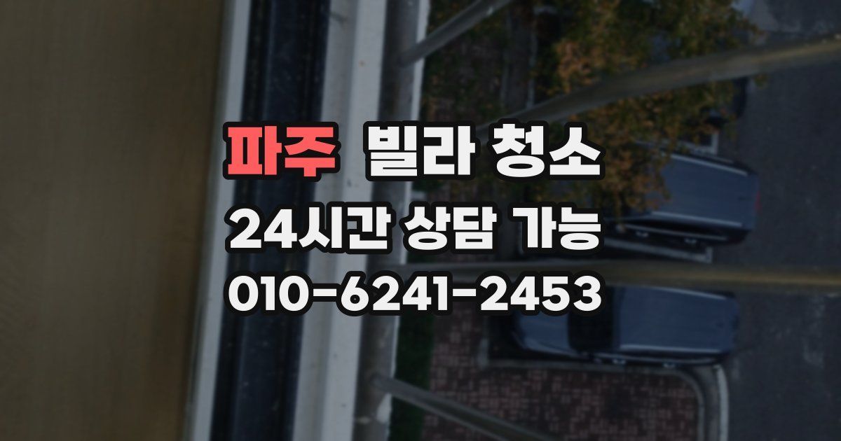 파주 빌라 청소