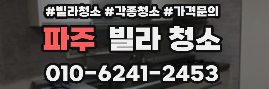 파주 빌라 청소