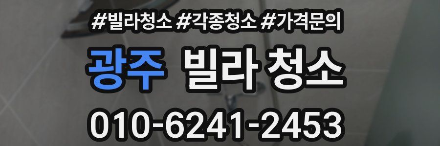 광주 빌라 청소