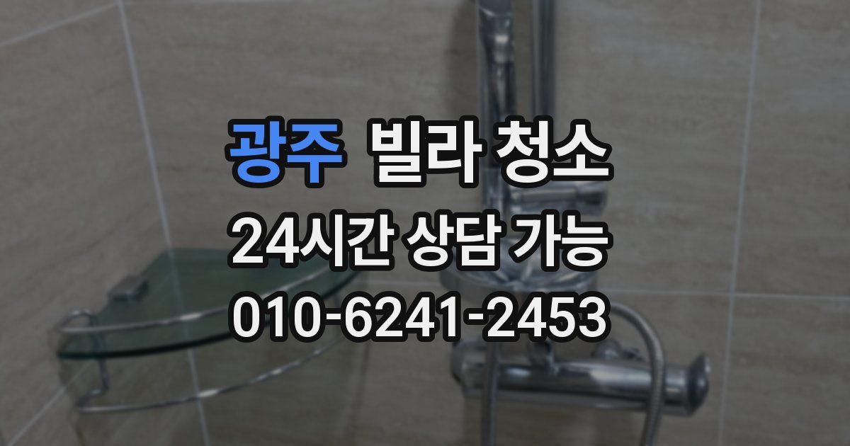 광주 빌라 청소