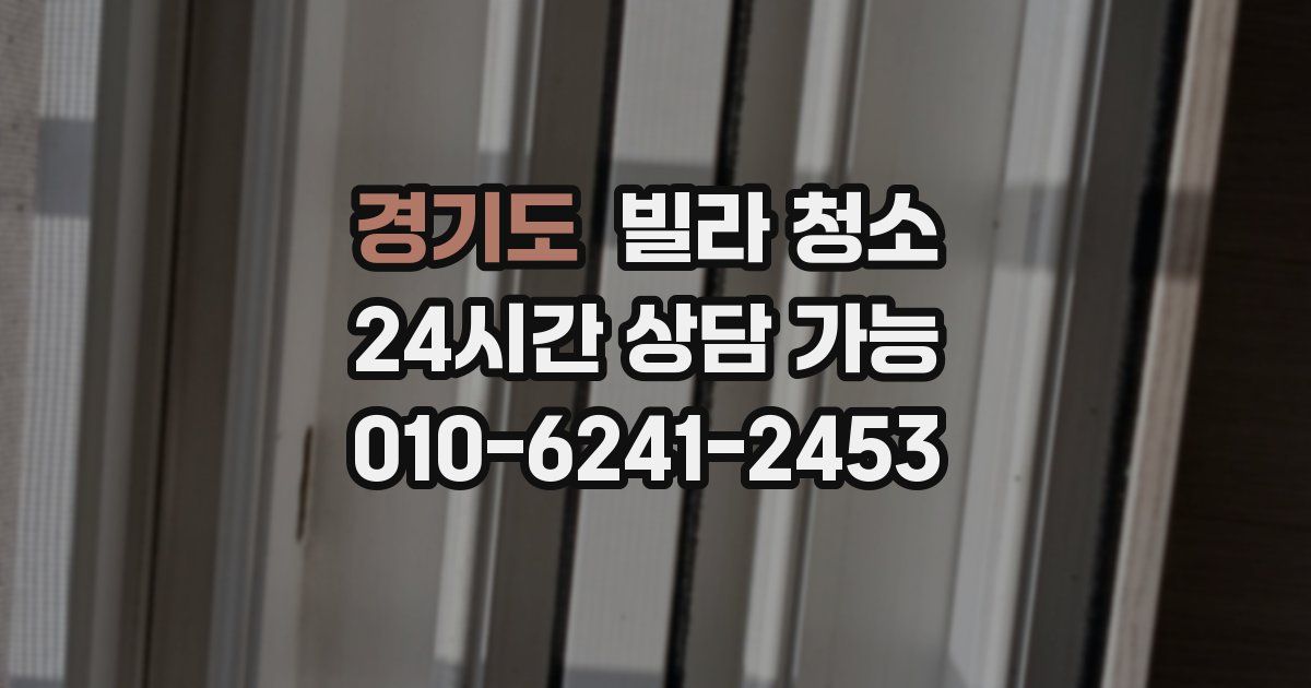 경기도 빌라 청소