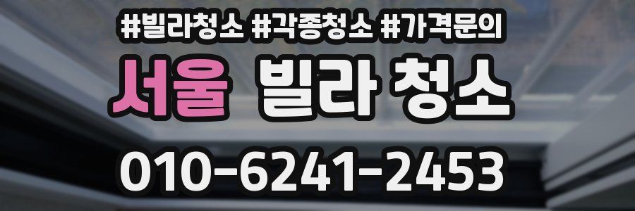 서울 빌라 청소