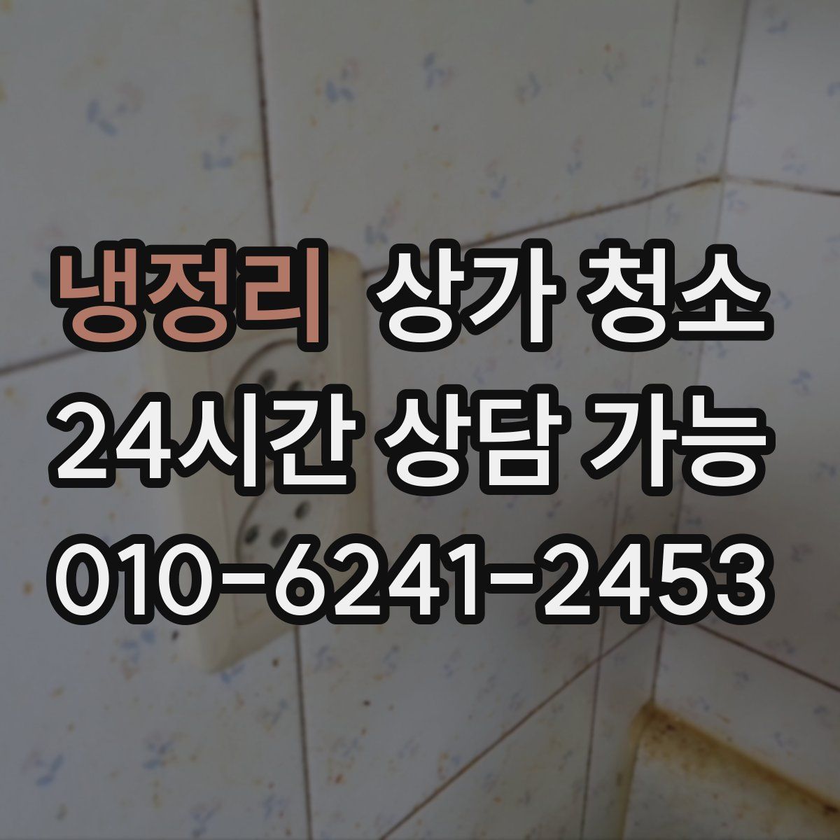 냉정리 상가 청소