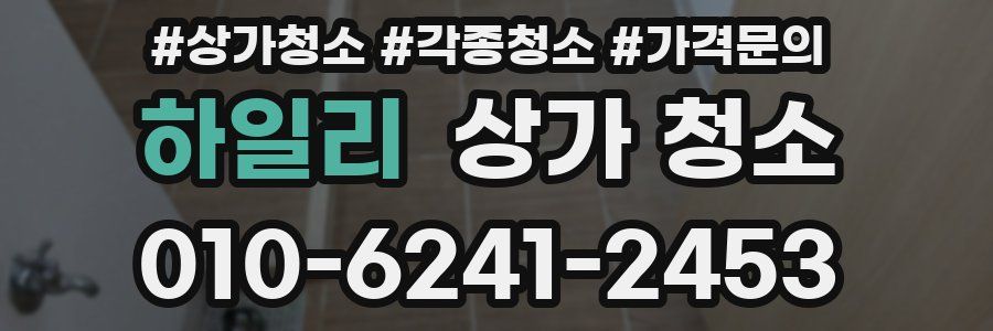 하일리 상가 청소