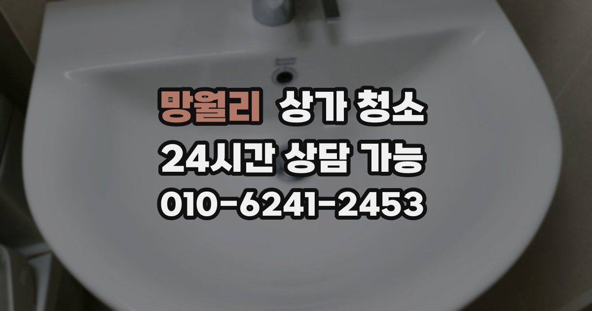 망월리 상가 청소