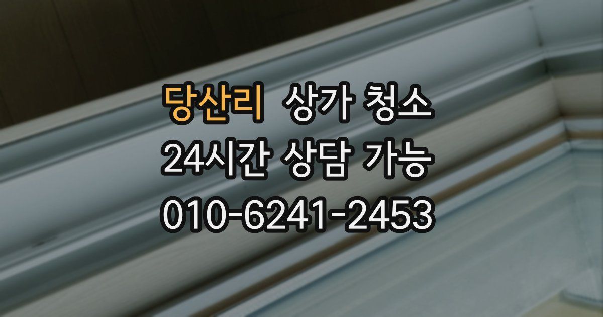 당산리 상가 청소
