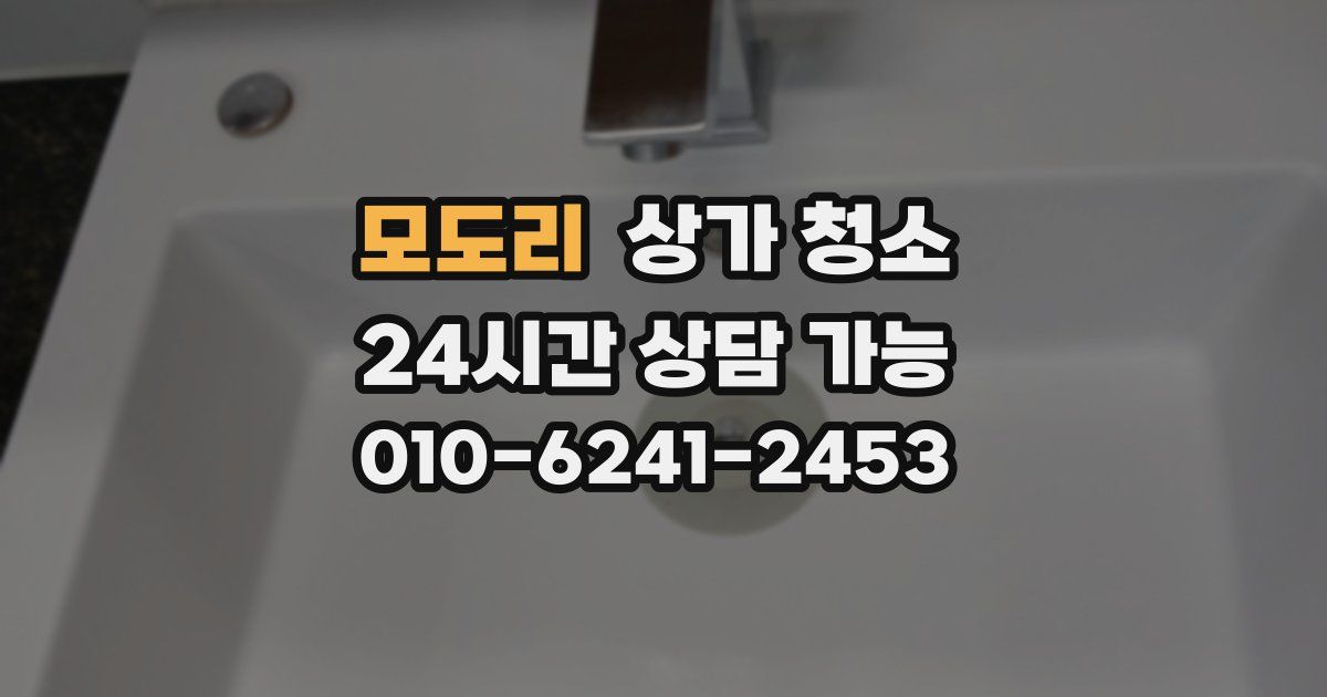 모도리 상가 청소