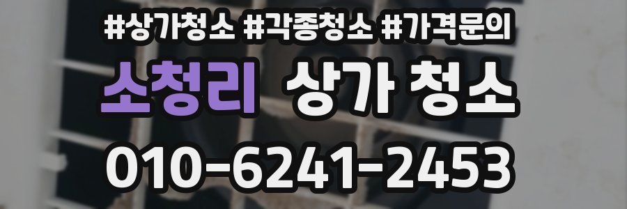 소청리 상가 청소