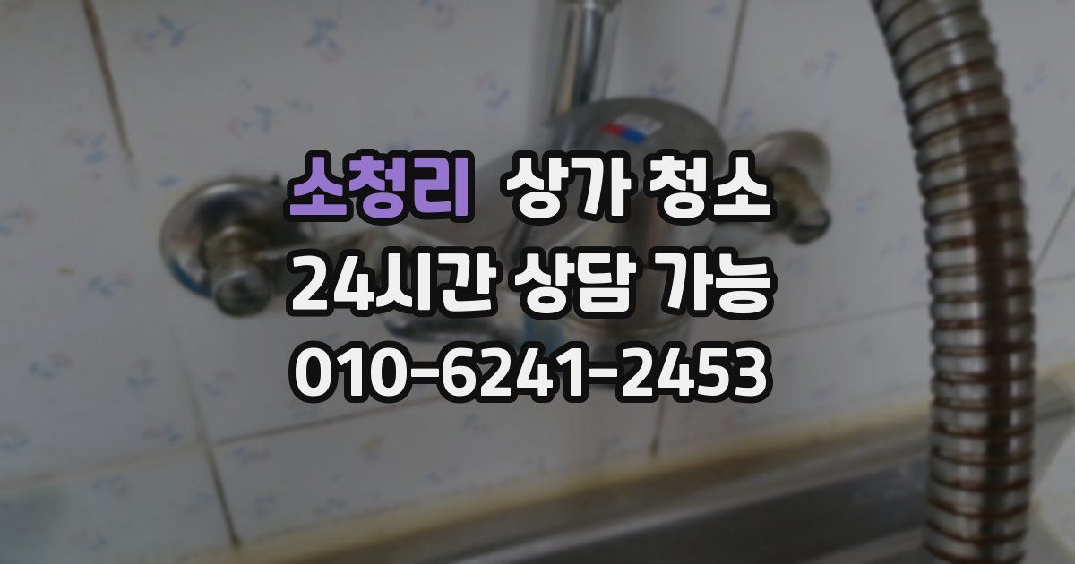 소청리 상가 청소