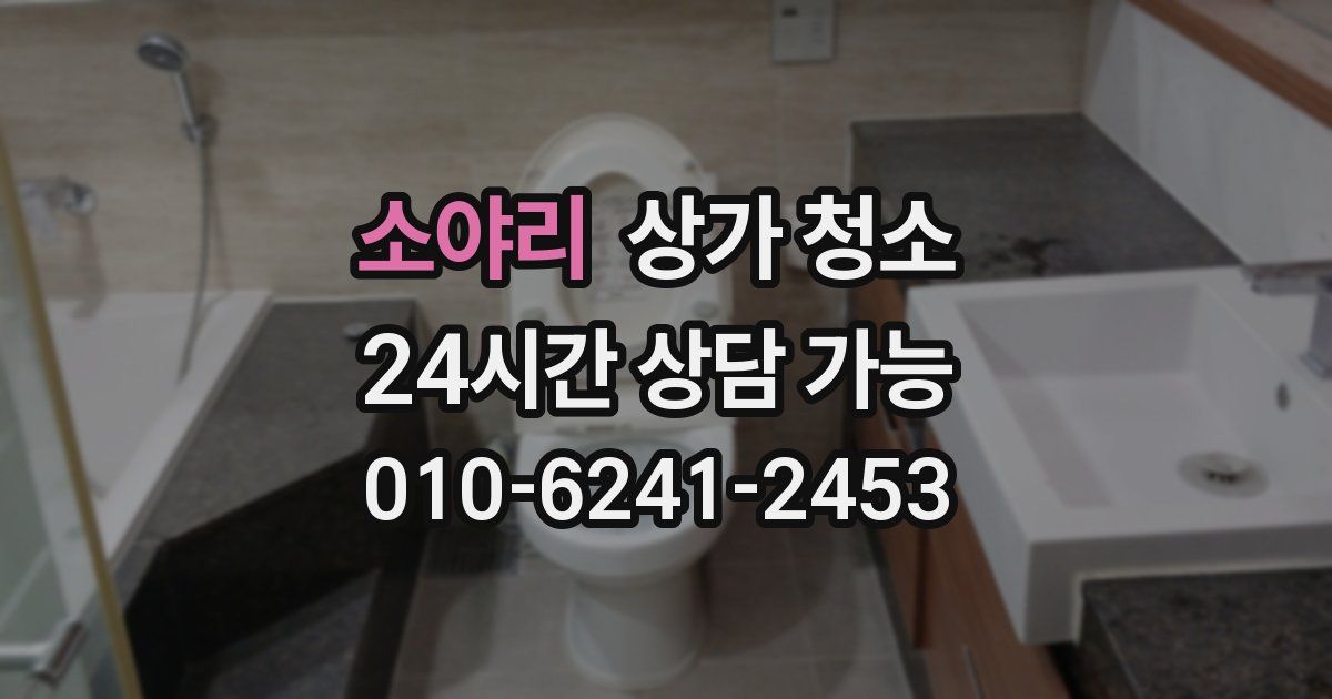 소야리 상가 청소