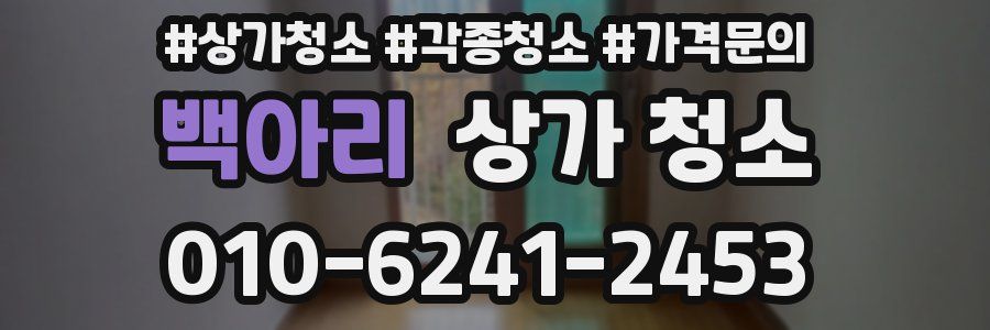 백아리 상가 청소