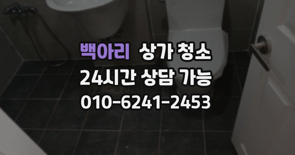 백아리 상가 청소