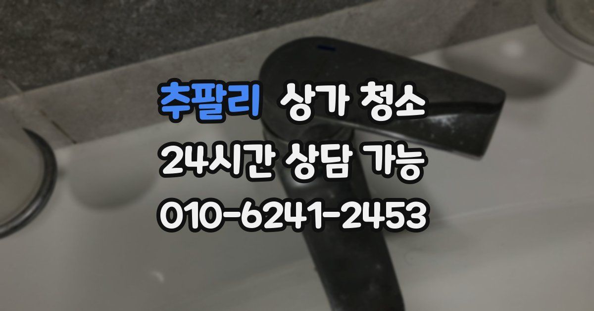 추팔리 상가 청소