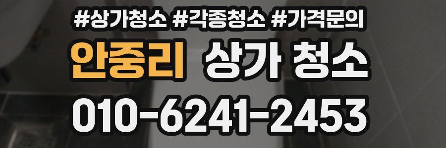 안중리 상가 청소