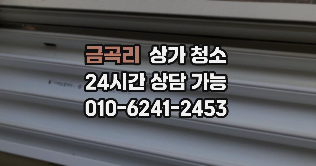 금곡리 상가 청소