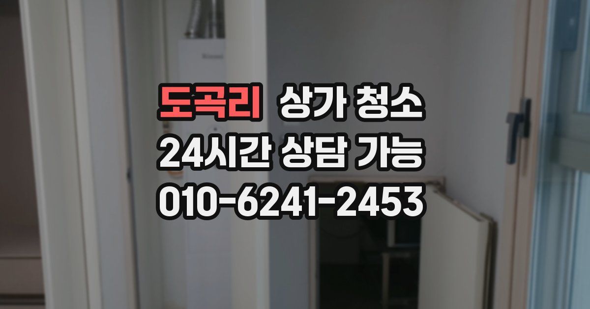 도곡리 상가 청소