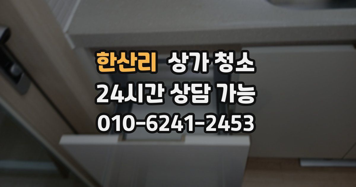 한산리 상가 청소