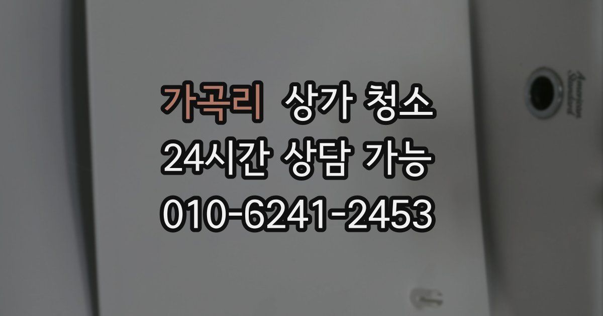 가곡리 상가 청소