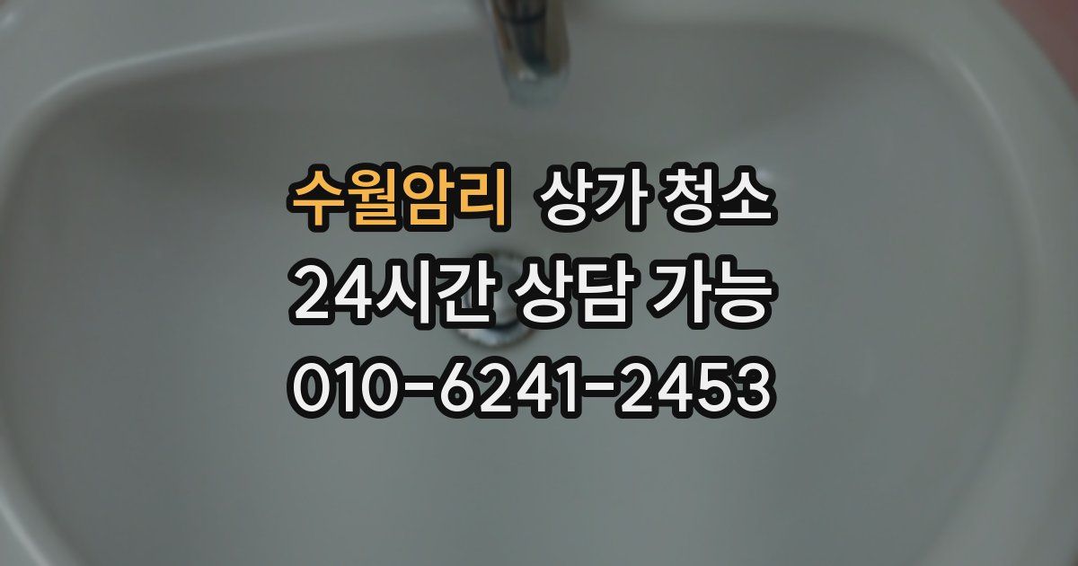 수월암리 상가 청소