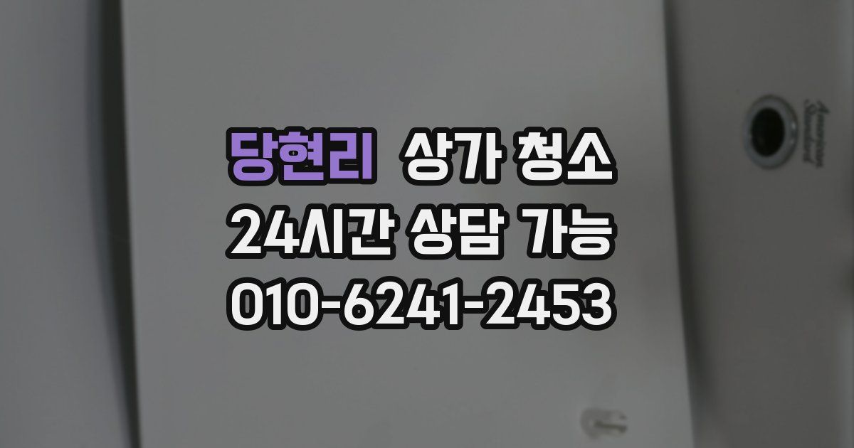 당현리 상가 청소