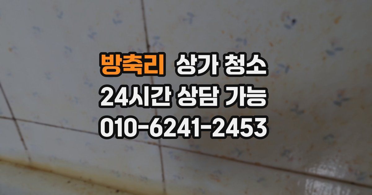 방축리 상가 청소