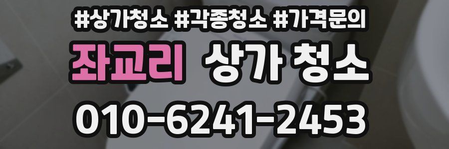 좌교리 상가 청소