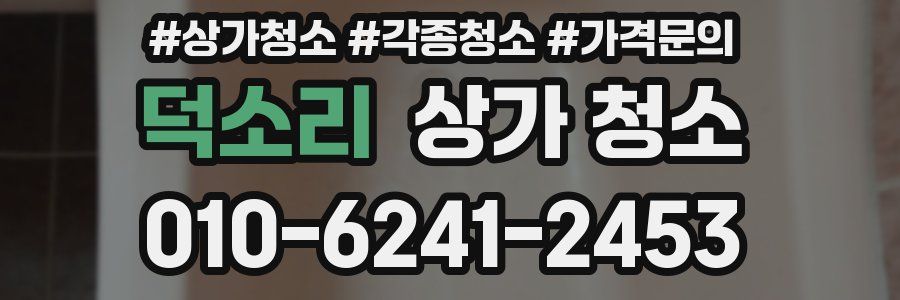덕소리 상가 청소