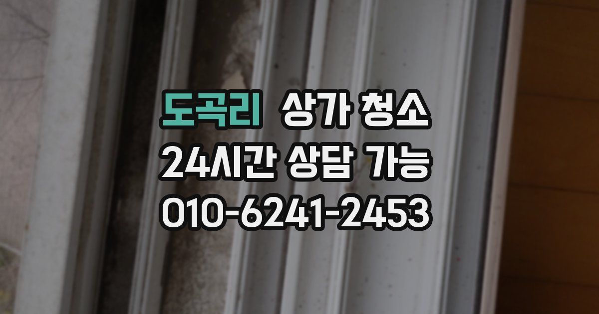 도곡리 상가 청소