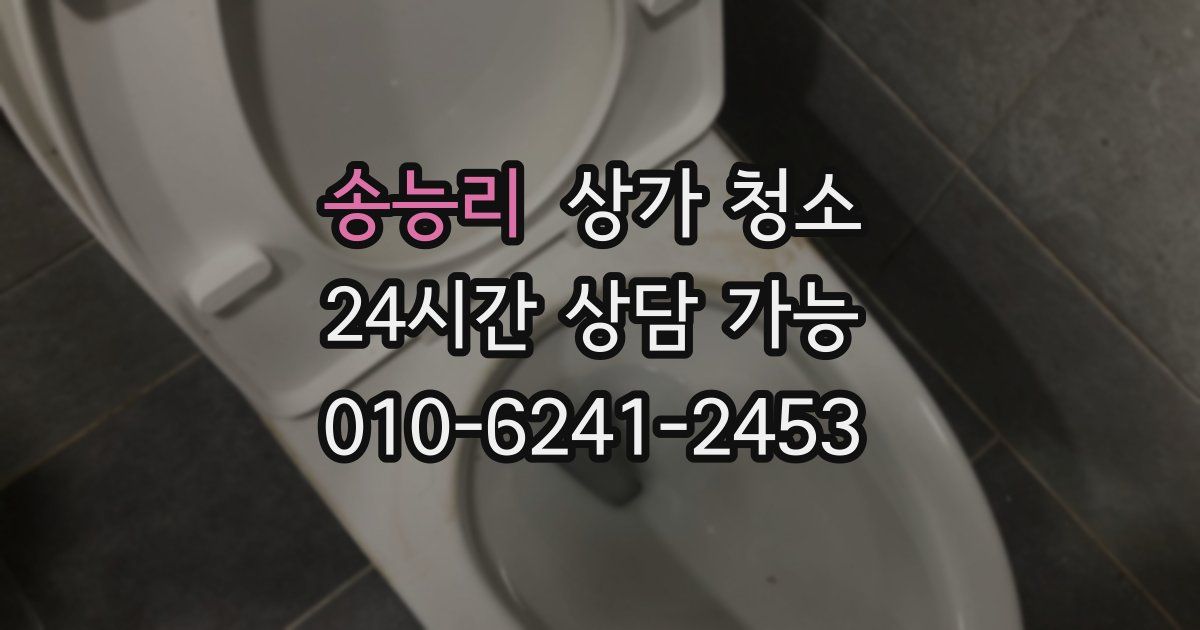 송능리 상가 청소