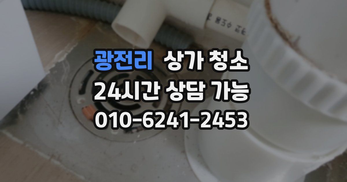 광전리 상가 청소